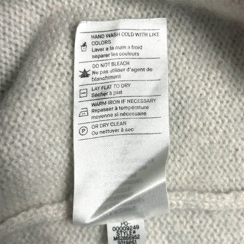 Vince Cashmere Sweater Ivory Crew Neck Lightweight Knit Quiet Luxury Minimalist - Picture 10 of 11